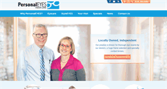 Desktop Screenshot of personaleyesvisioncare.net